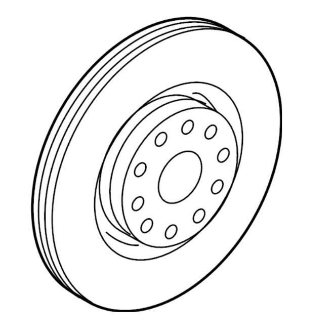 Audi Disc Brake Rotor - Front (312mm)